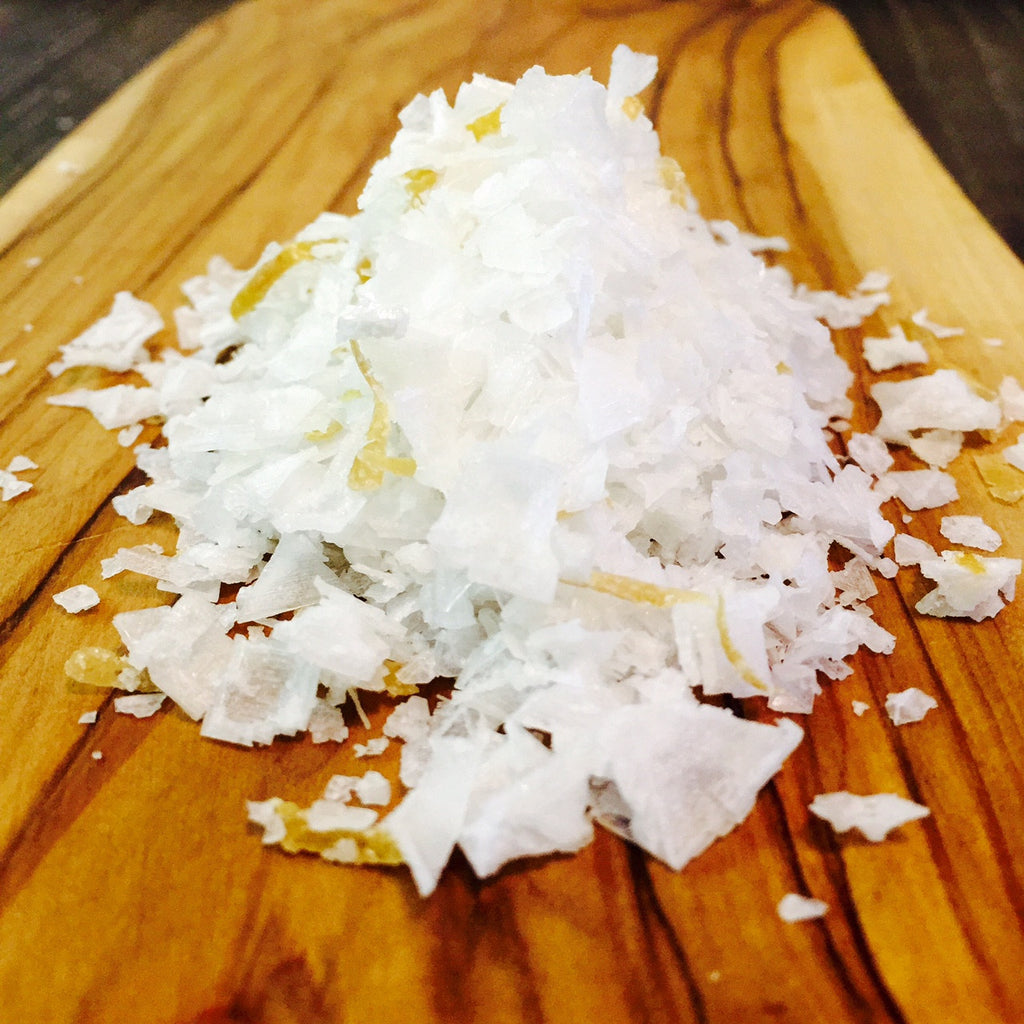 Ahmesa's Lemon Salt on Wood Board